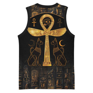 Ankh with Eye of Horus Basketball Jersey Ancient Egypt Culture LT9