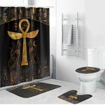 Ankh with Eye of Horus Bathroom Set Ancient Egypt Culture