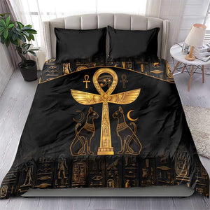 Ankh with Eye of Horus Bedding Set Ancient Egypt Culture