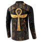 Ankh with Eye of Horus Button Sweatshirt Ancient Egypt Culture