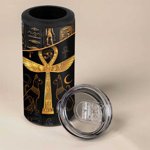 Ankh with Eye of Horus 4 in 1 Can Cooler Tumbler Ancient Egypt Culture