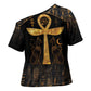 Ankh with Eye of Horus Cross Shoulder Shirt Ancient Egypt Culture