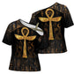 Ankh with Eye of Horus Cross Shoulder Shirt Ancient Egypt Culture