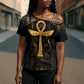 Ankh with Eye of Horus Cross Shoulder Shirt Ancient Egypt Culture