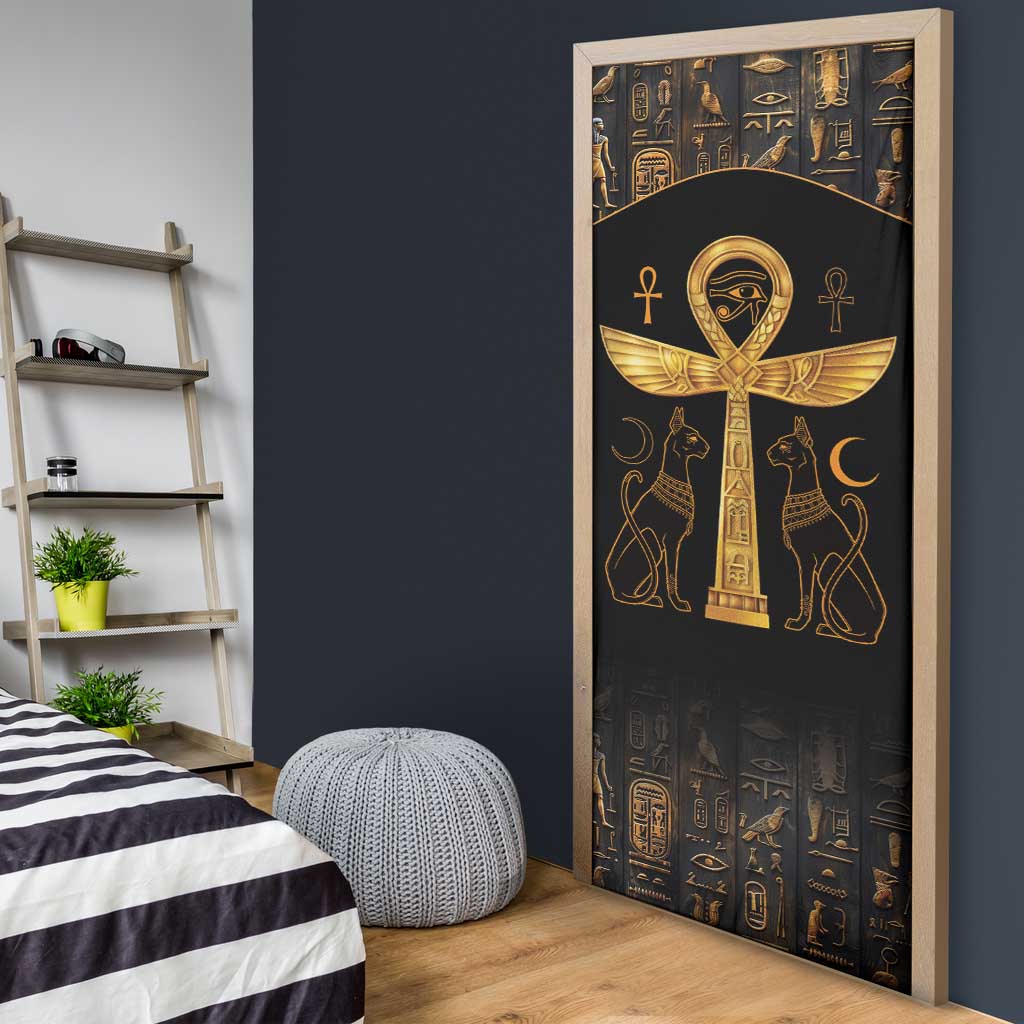 Ankh with Eye of Horus Door Cover Ancient Egypt Culture
