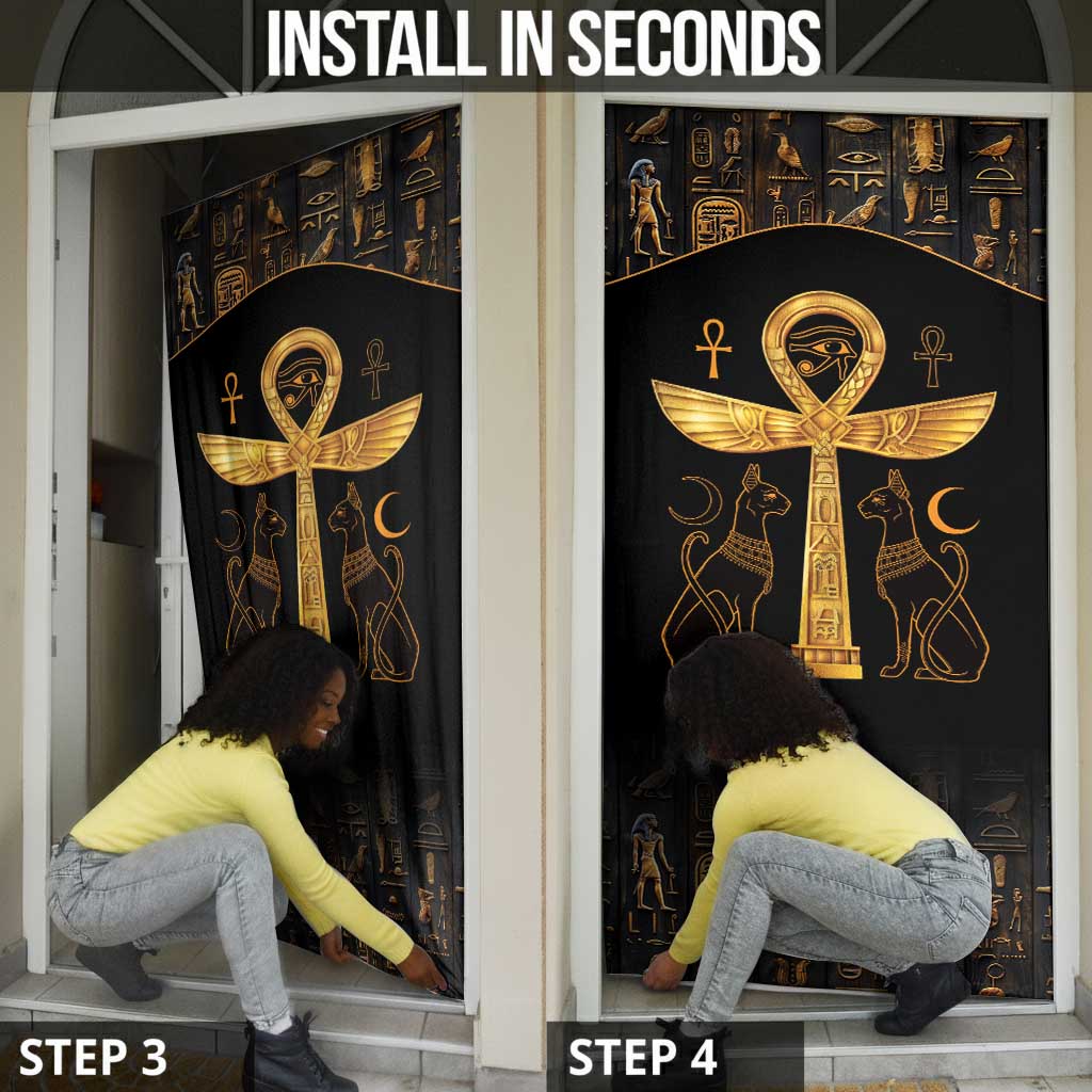 Ankh with Eye of Horus Door Cover Ancient Egypt Culture