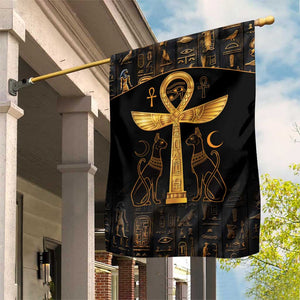 Ankh with Eye of Horus Garden Flag Ancient Egypt Culture