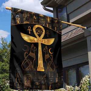 Ankh with Eye of Horus Garden Flag Ancient Egypt Culture