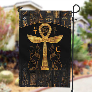 Ankh with Eye of Horus Garden Flag Ancient Egypt Culture