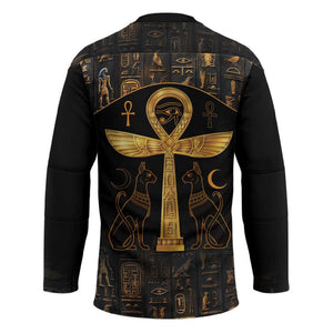 Ankh with Eye of Horus Hockey Jersey Ancient Egypt Culture