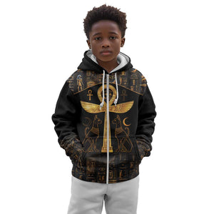 Ankh with Eye of Horus Kid Hoodie Ancient Egypt Culture