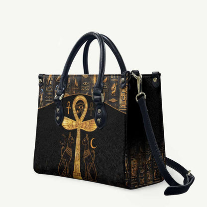 Ankh with Eye of Horus Leather Bag Ancient Egypt Culture
