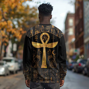 Ankh with Eye of Horus Long Sleeve Shirt Ancient Egypt Culture LT9