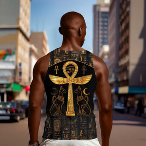 Ankh with Eye of Horus Men Tank Top Ancient Egypt Culture