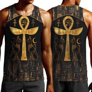 Ankh with Eye of Horus Men Tank Top Ancient Egypt Culture