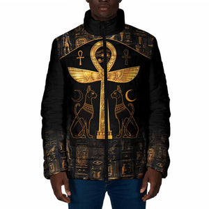 Ankh with Eye of Horus Padded Jacket Ancient Egypt Culture