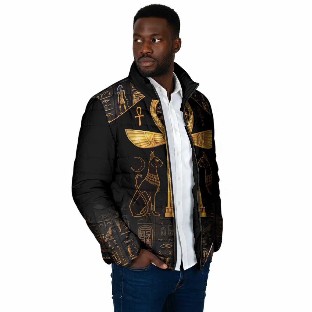 Ankh with Eye of Horus Padded Jacket Ancient Egypt Culture