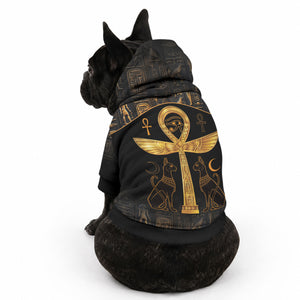 Ankh with Eye of Horus Pet Hoodie Ancient Egypt Culture