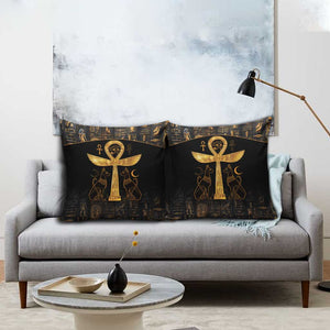 Ankh with Eye of Horus Pillow Cover Ancient Egypt Culture