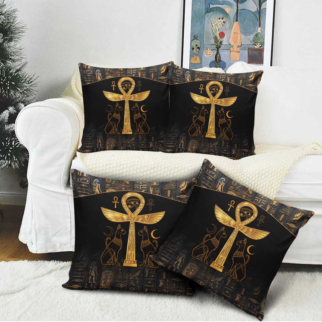 Ankh with Eye of Horus Pillow Cover Ancient Egypt Culture