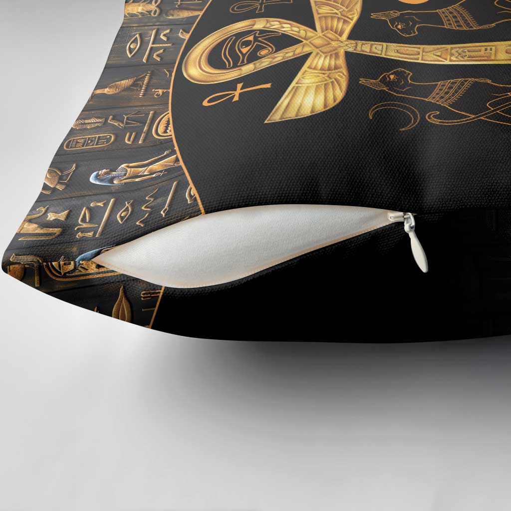 Ankh with Eye of Horus Pillow Cover Ancient Egypt Culture