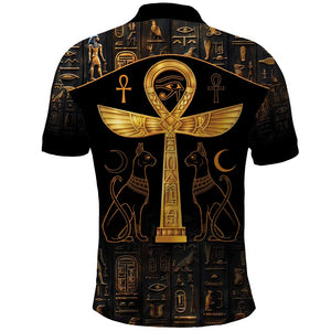 Ankh with Eye of Horus Polo Shirt Ancient Egypt Culture