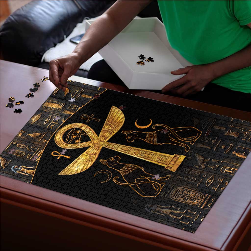 Ankh with Eye of Horus Puzzle Ancient Egypt Culture