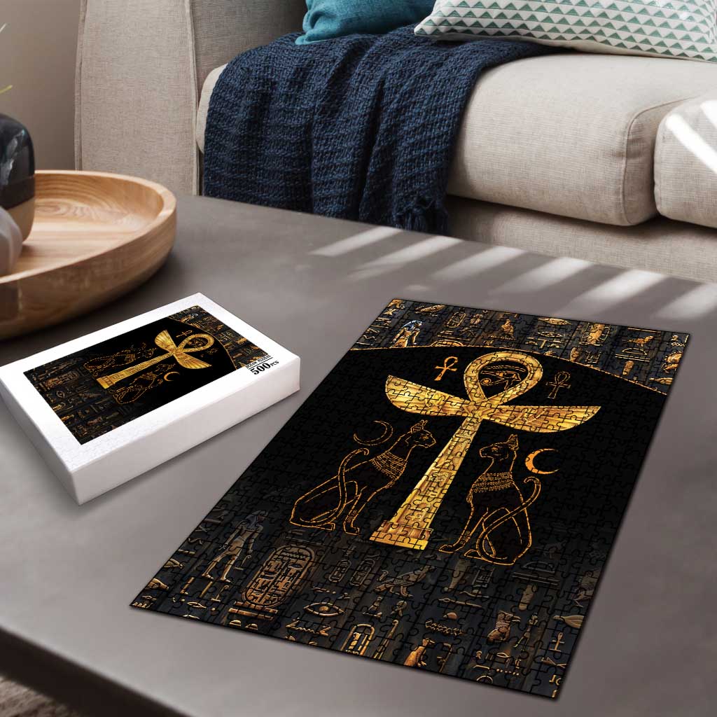 Ankh with Eye of Horus Puzzle Ancient Egypt Culture