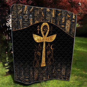 Ankh with Eye of Horus Quilt Ancient Egypt Culture