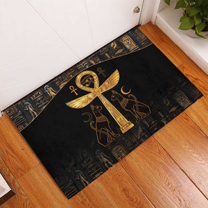 Ankh with Eye of Horus Rubber Doormat Ancient Egypt Culture