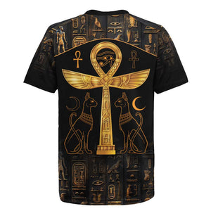 Ankh with Eye of Horus Rugby Jersey Ancient Egypt Culture