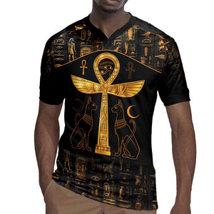 Ankh with Eye of Horus Rugby Jersey Ancient Egypt Culture