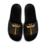 Ankh with Eye of Horus Slide Sandals Ancient Egypt Culture