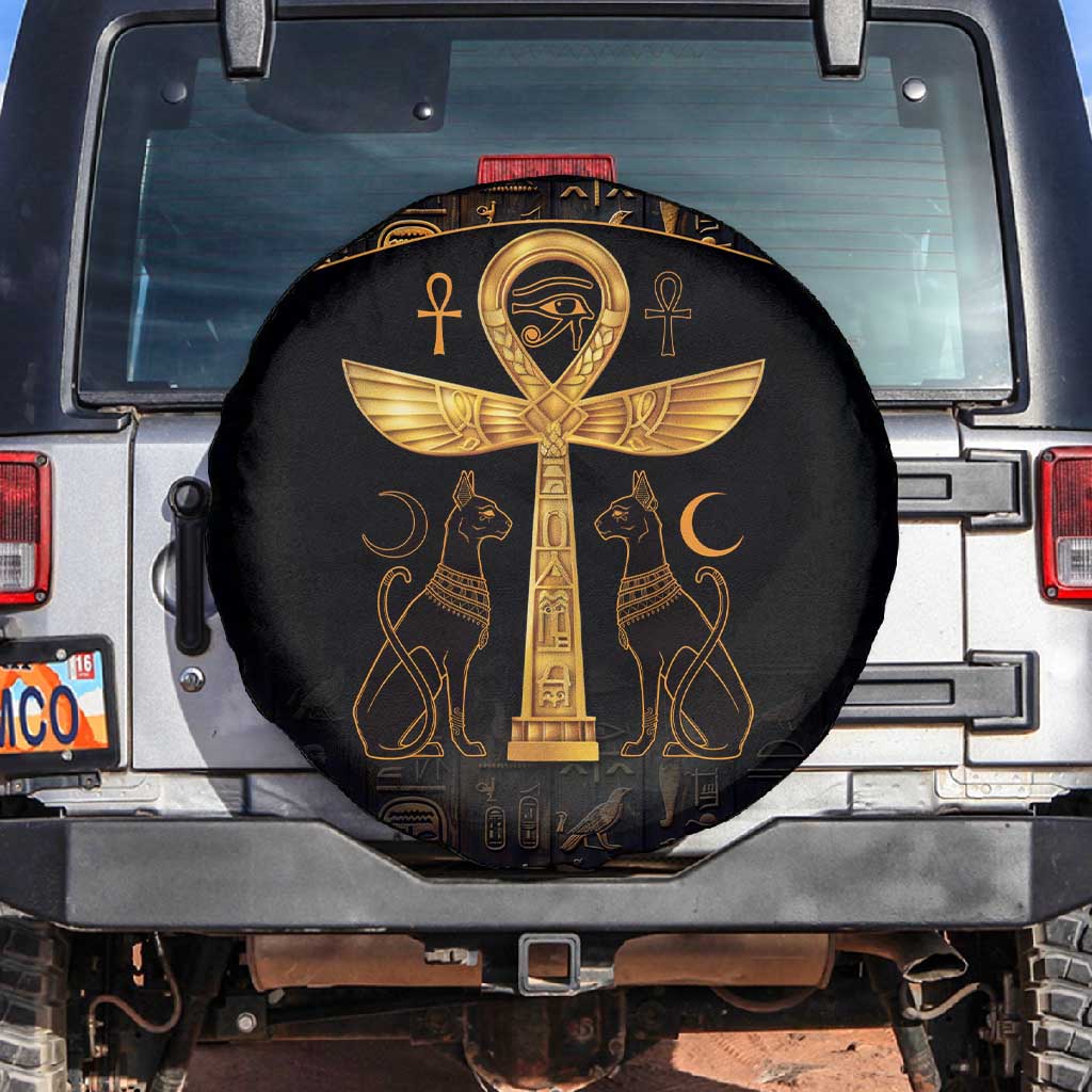 Ankh with Eye of Horus Spare Tire Cover Ancient Egypt Culture