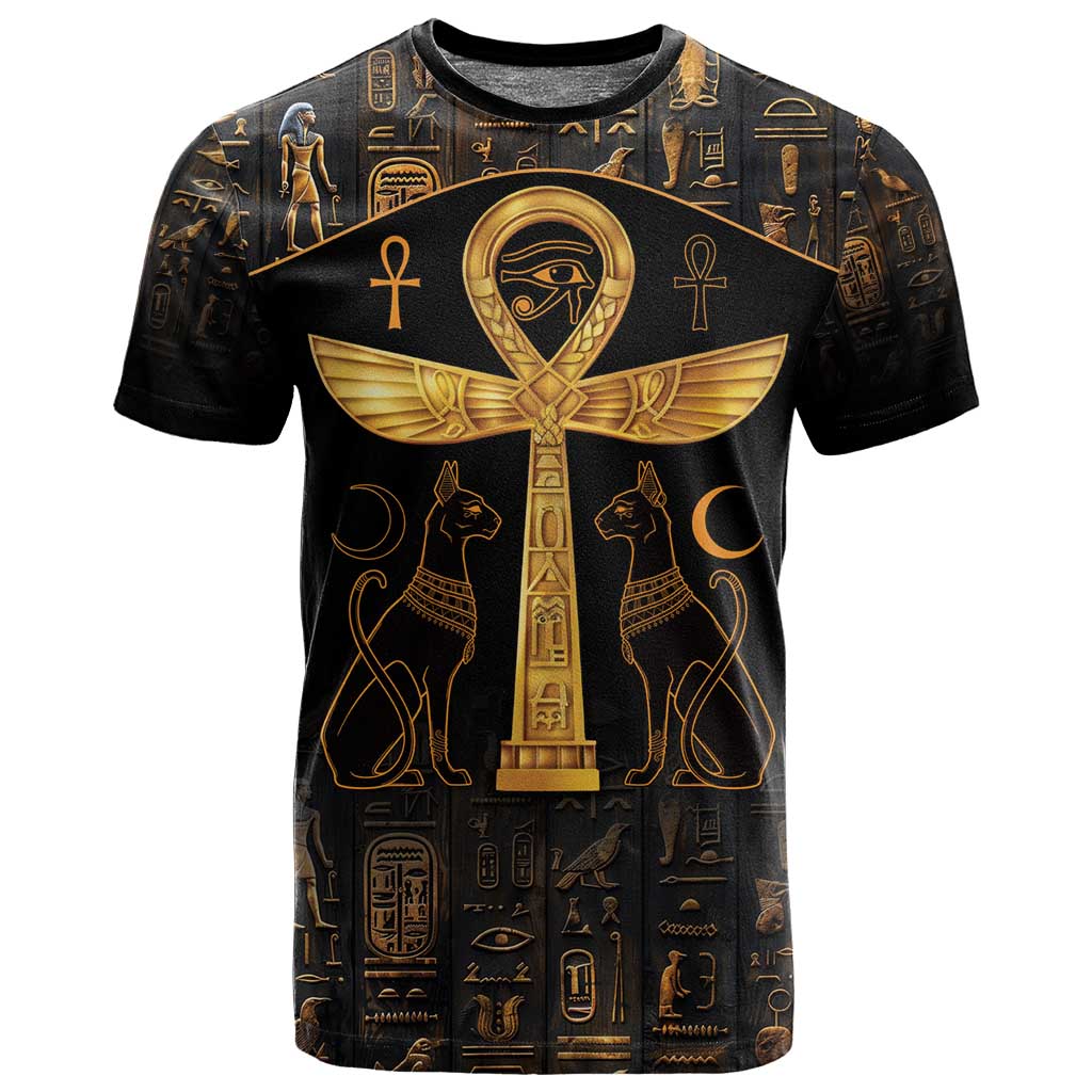 Ankh with Eye of Horus T shirt Ancient Egypt Culture