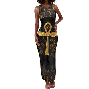 Ankh with Eye of Horus Tank Maxi Dress Ancient Egypt Culture