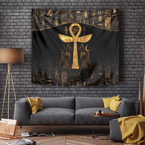 Ankh with Eye of Horus Tapestry Ancient Egypt Culture