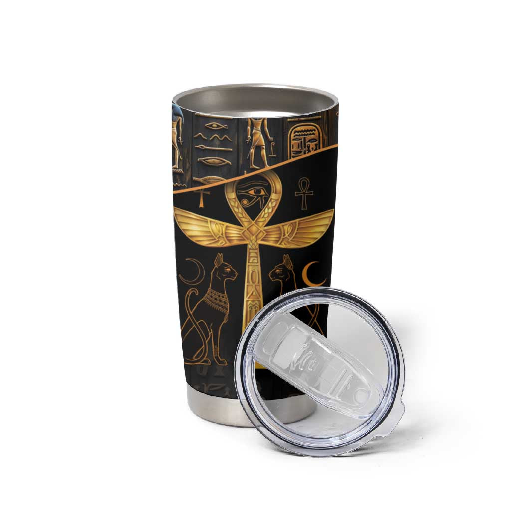 Ankh with Eye of Horus Tumbler Cup Ancient Egypt Culture