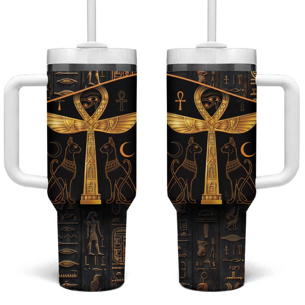 Ankh with Eye of Horus Tumbler With Handle Ancient Egypt Culture