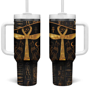 Ankh with Eye of Horus Tumbler With Handle Ancient Egypt Culture