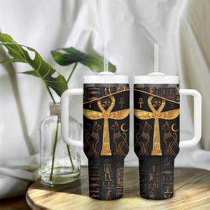 Ankh with Eye of Horus Tumbler With Handle Ancient Egypt Culture