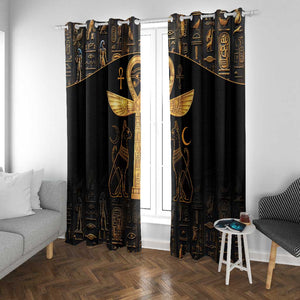 Ankh with Eye of Horus Window Curtain Ancient Egypt Culture