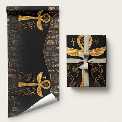 Ankh Eye of Horus Wrapping Paper Ancient Egypt Culture - African Pride