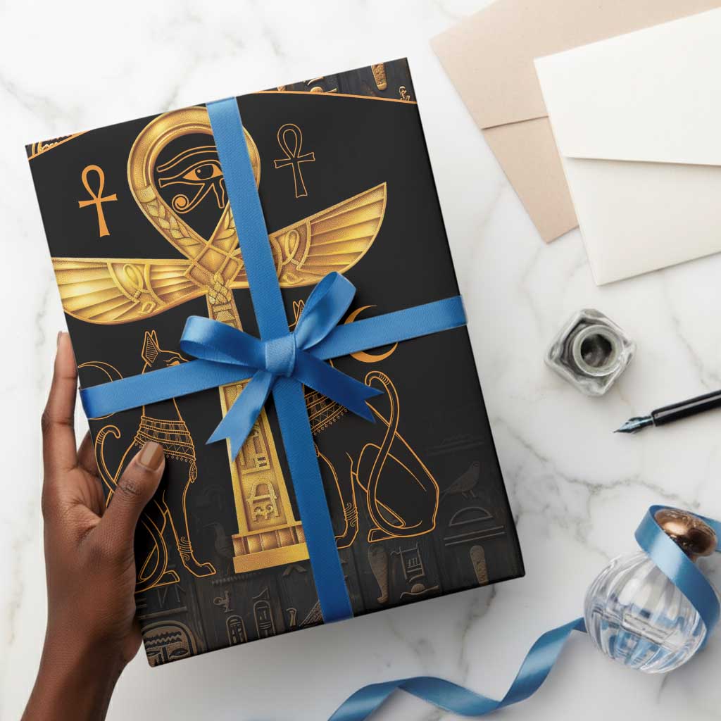 Ankh Eye of Horus Wrapping Paper Ancient Egypt Culture - African Pride