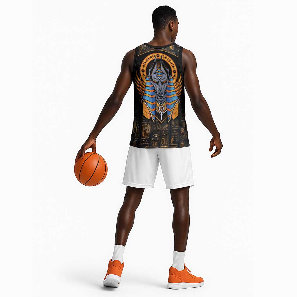 Egyptian Anubis Basketball Jersey Ancient Egypt Culture LT9