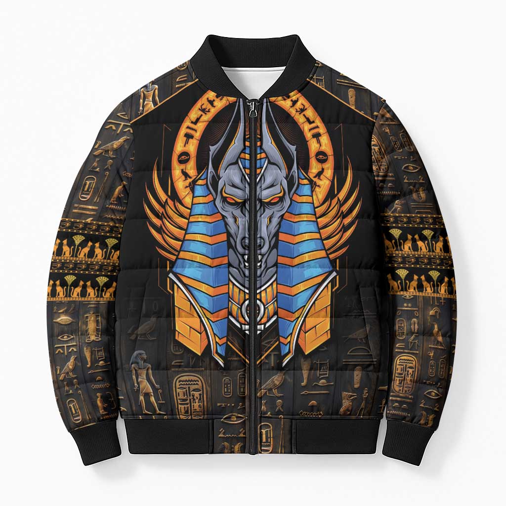 Egyptian Anubis Bomber Puffer Jacket Ancient Egypt Culture