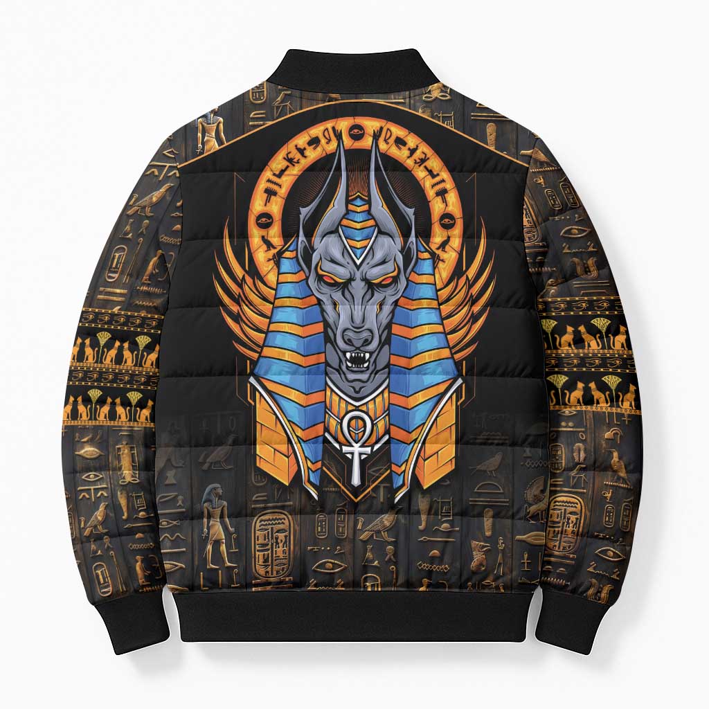 Egyptian Anubis Bomber Puffer Jacket Ancient Egypt Culture