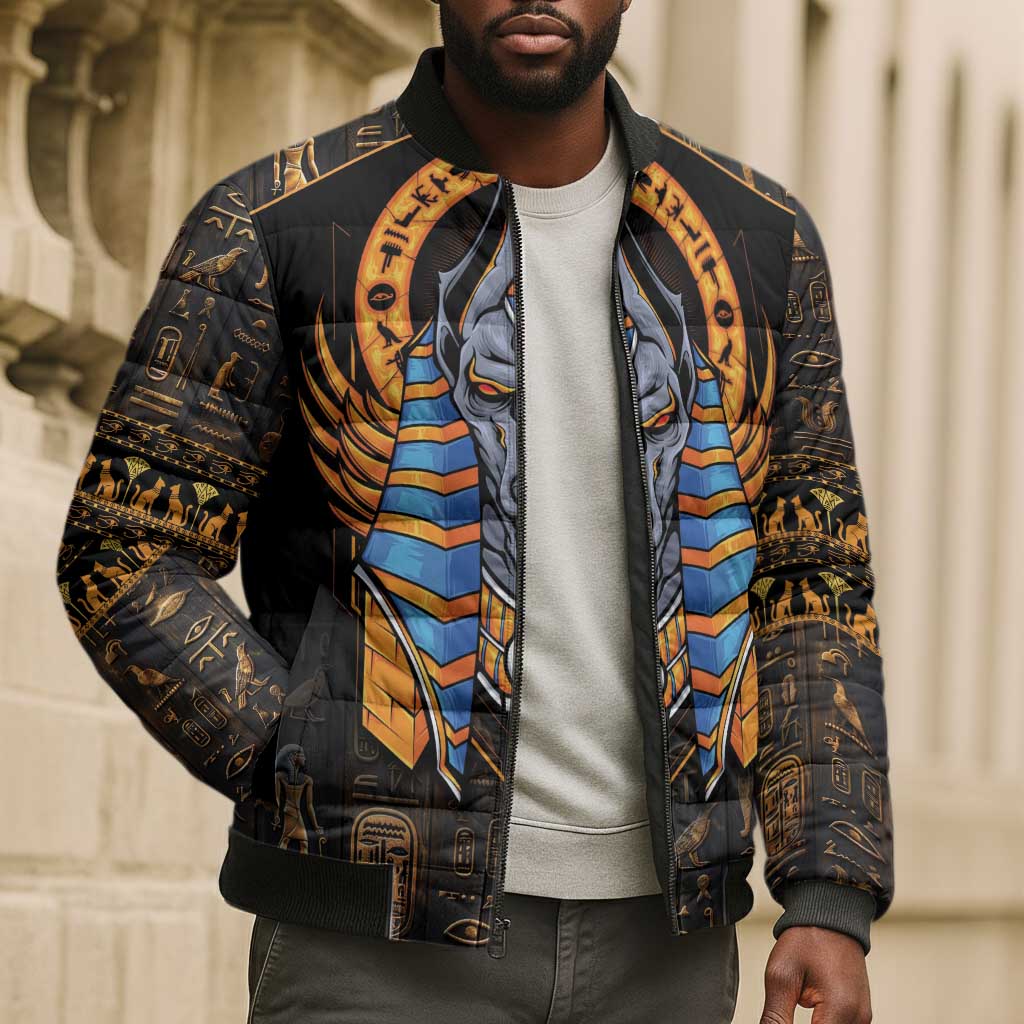 Egyptian Anubis Bomber Puffer Jacket Ancient Egypt Culture