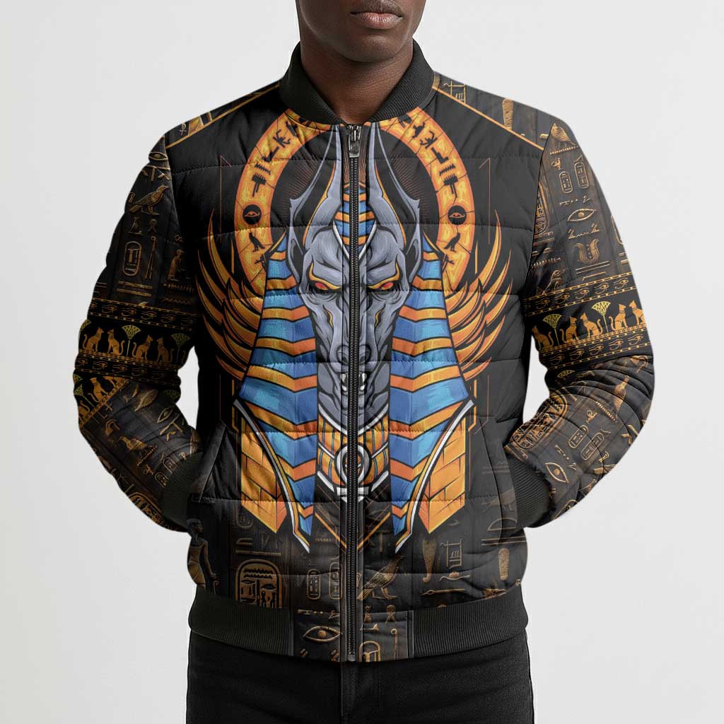 Egyptian Anubis Bomber Puffer Jacket Ancient Egypt Culture