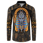 Egyptian Anubis Button Sweatshirt Ancient Egypt Culture